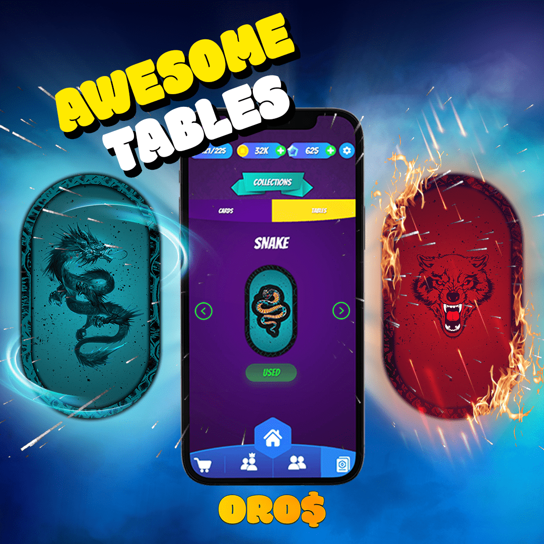 Awesome Oros Card Game Tables